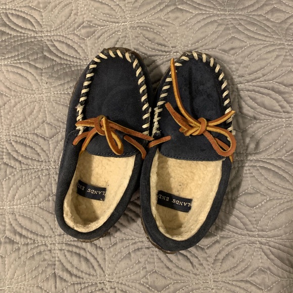 lands end boys slippers